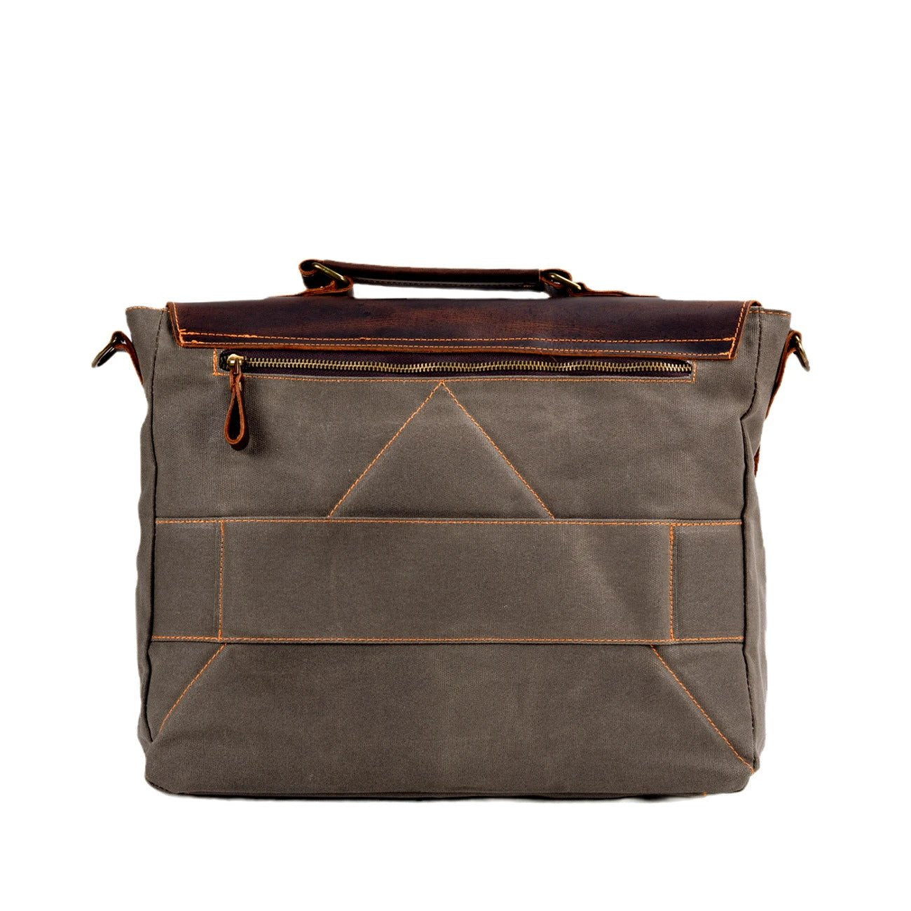 Waterproof Canvas Stitching Leather Briefcase For Men by GJG Denim