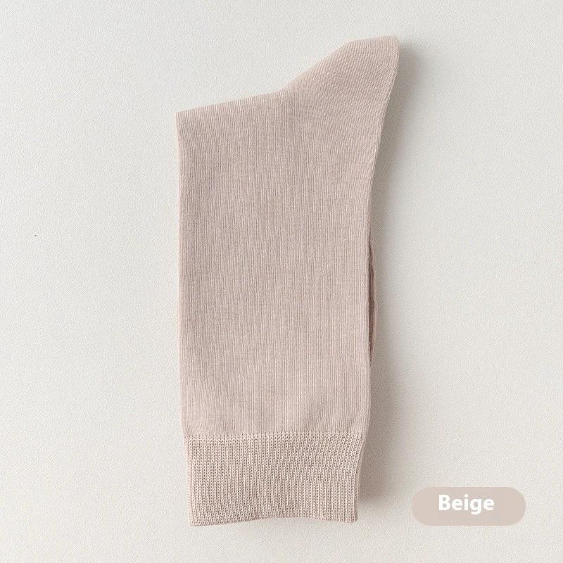 Men's Mid-calf Pure Cotton Business Socks by GJG Denim