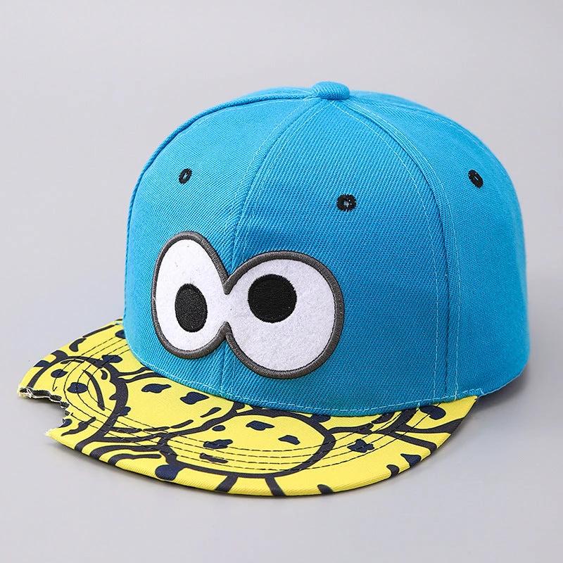 Men's Flat Brim Missing Corner Snack Baseball Cap by GJG Denim