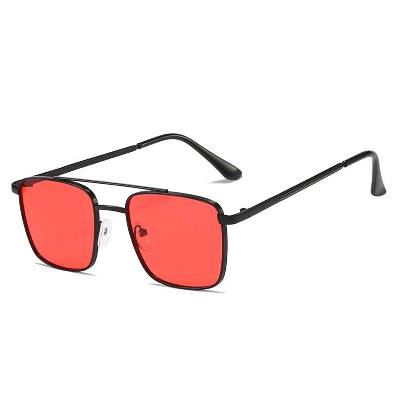 Men's Square Metal UV-proof Sunglasses by GJG Denim