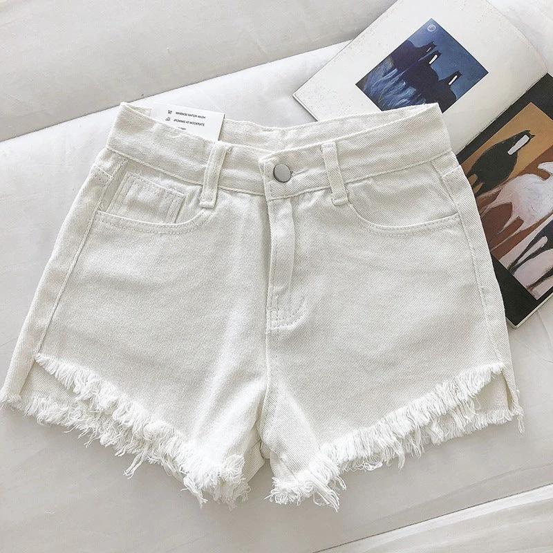 New Loose All-matching Denim Shorts Women by GJG Denim