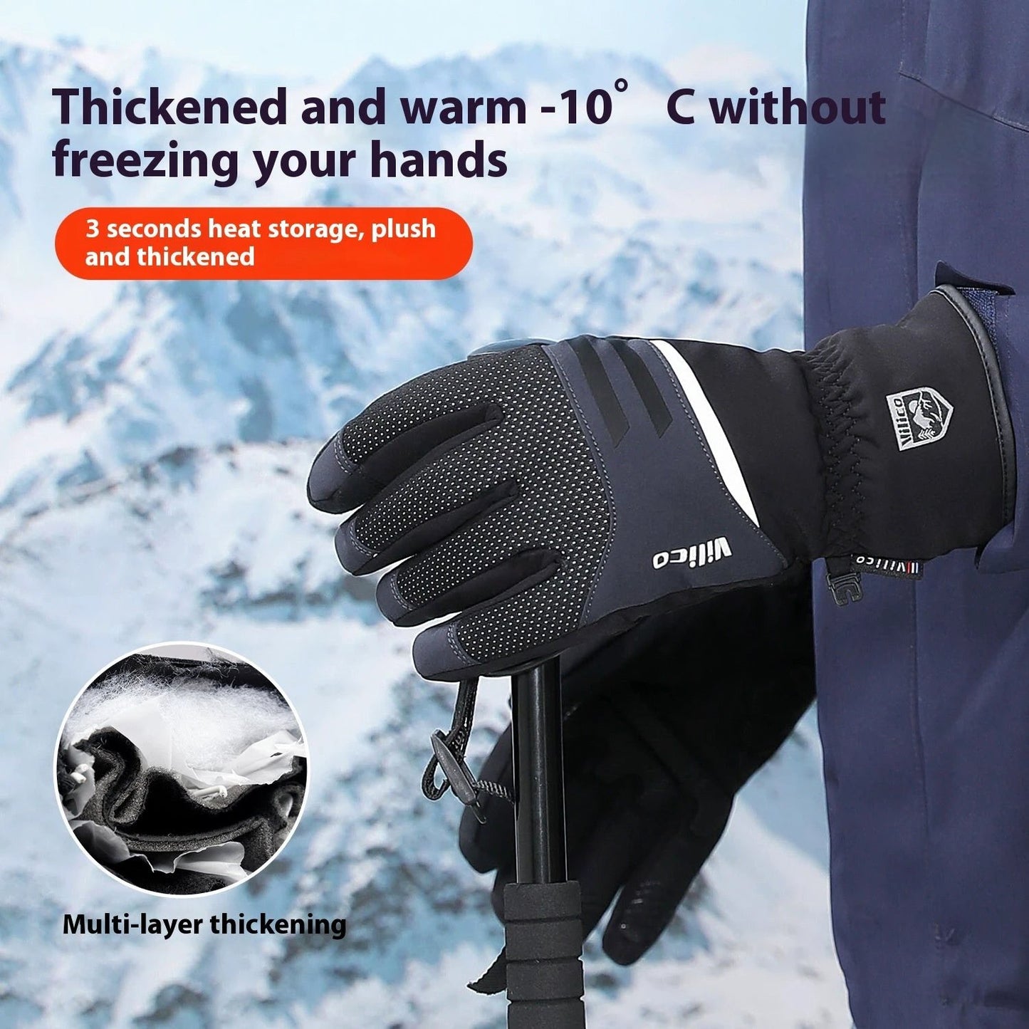 Men's Non-slip Cold Wear-resistant Gloves by GJG Denim