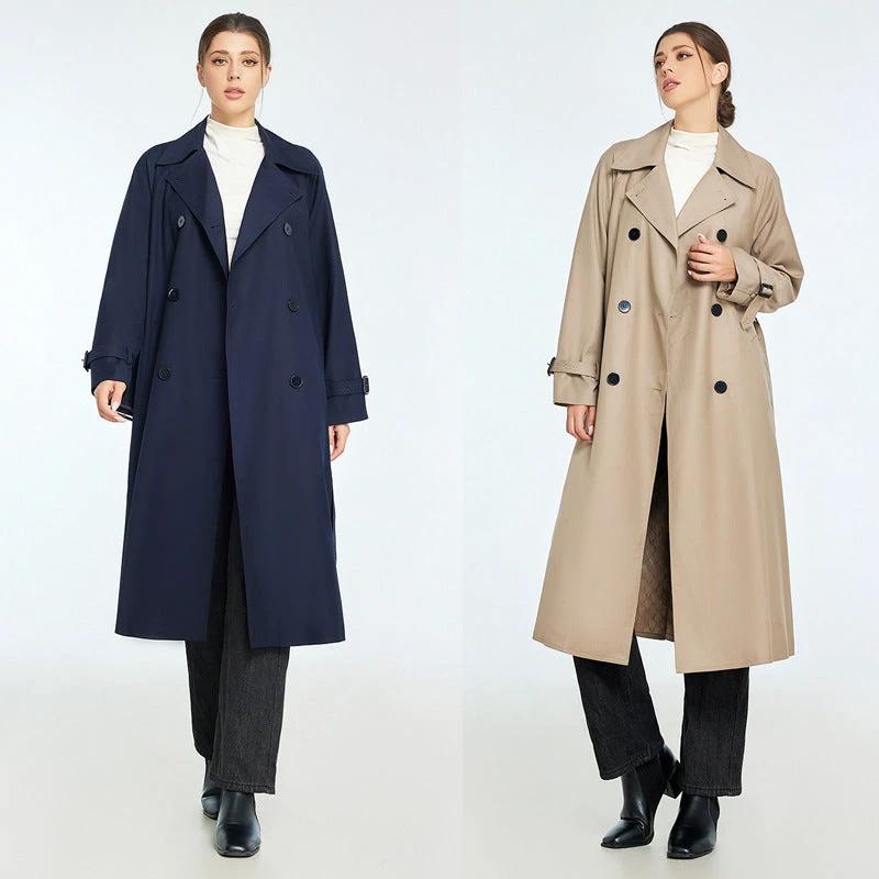 Trench Autumn And Winter Women's Mid-length High-grade Sense Petite Coats by GJG Denim