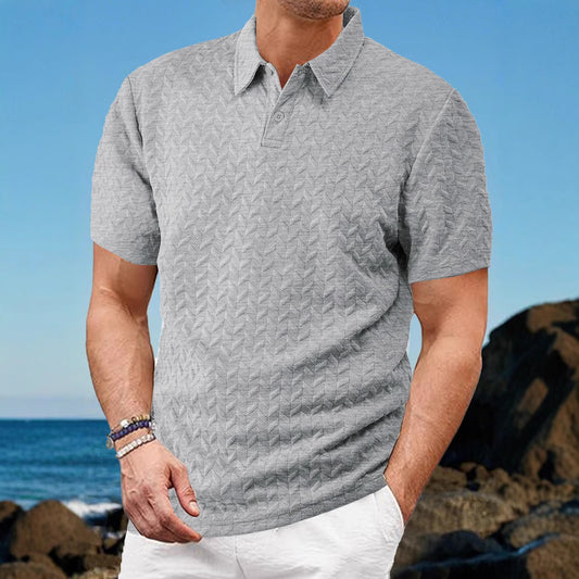 Men's Breathable Sweat-Wicking Short-Sleeve Shirt by GJG Denim