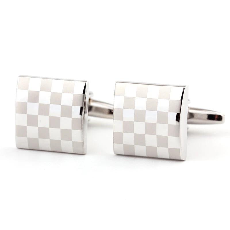 Men's Square Plaid Cufflinks by GJG Denim
