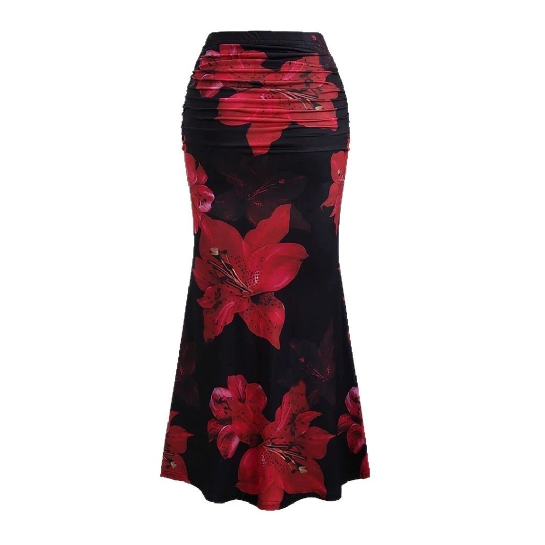 A- Line Skirt Leisure Vacation Long Women's Clothing by GJG Denim