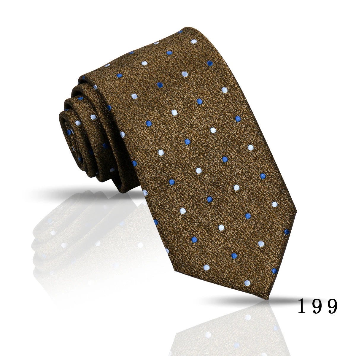Men's Casual Polyester Jacquard Ties by GJG Denim