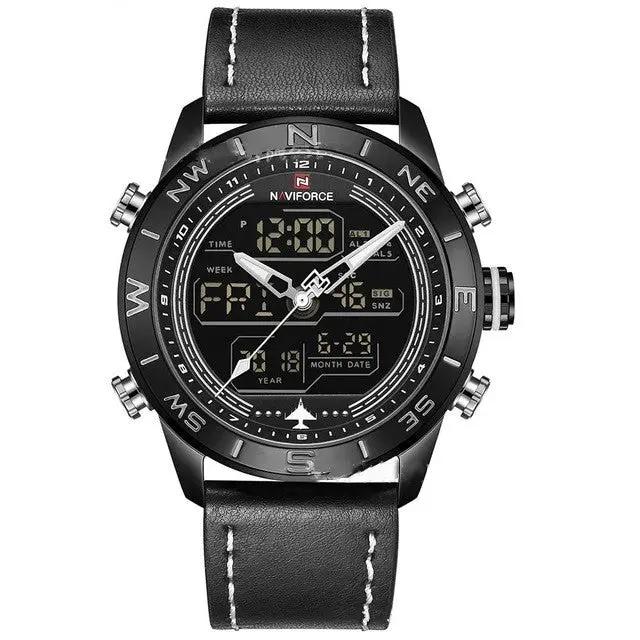 Men's Sport LED Analog Digital Watch by GJG Denim