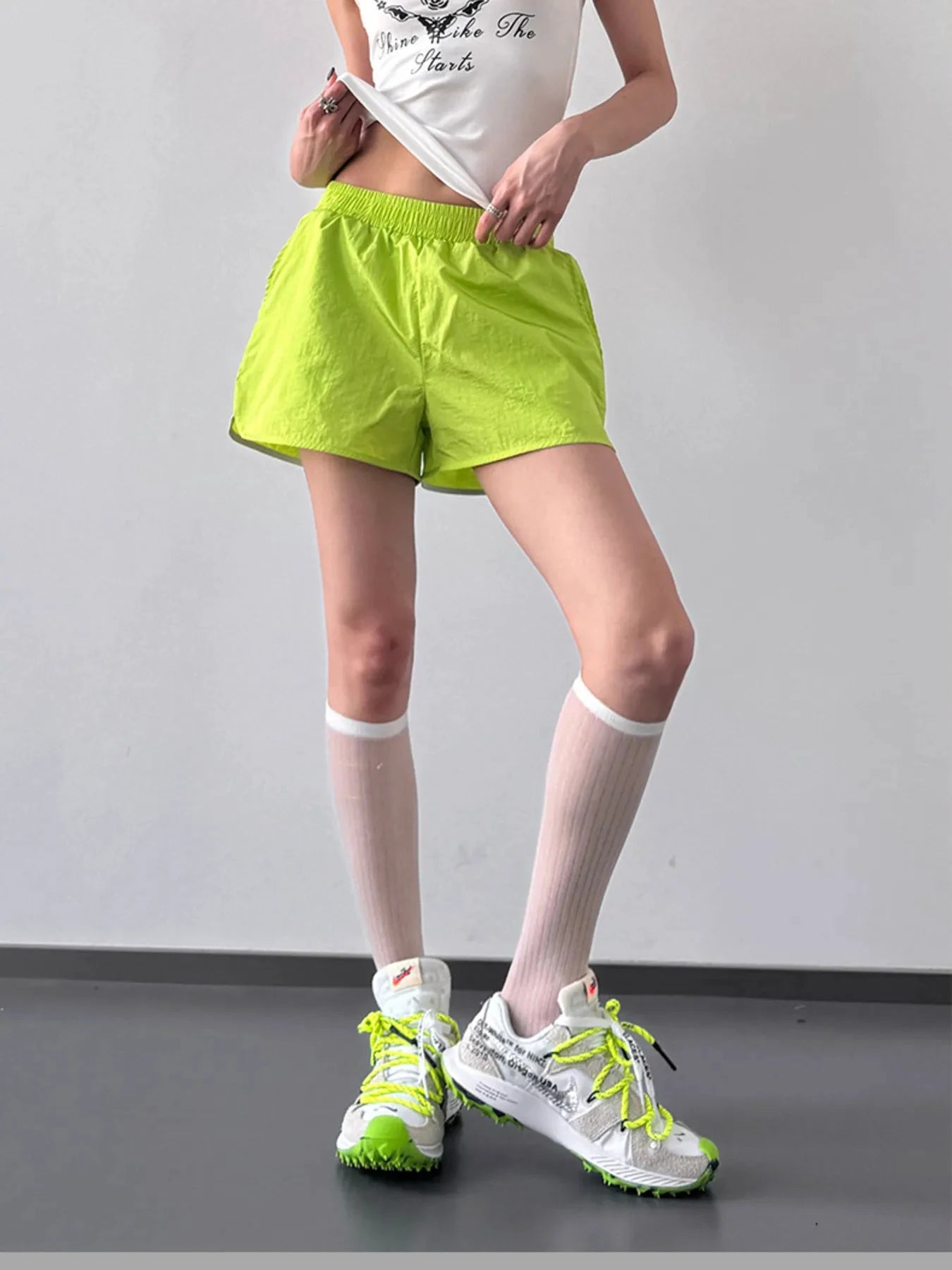 Elastic Waist Active Shorts by Lady Ros
