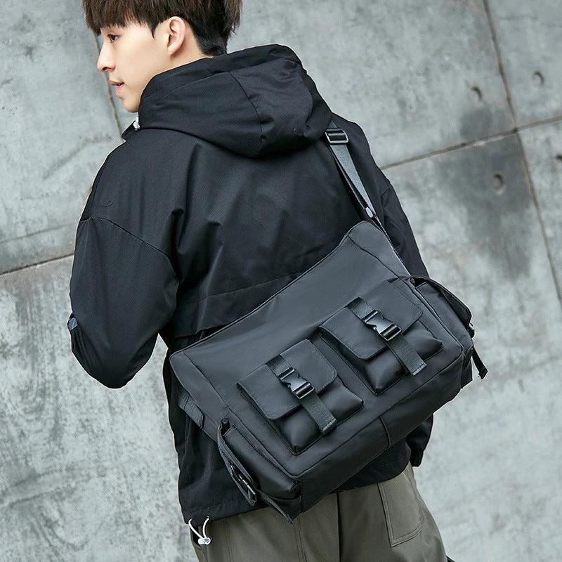 Men's Trendy Canvas Crossbody Bag by GJG Denim