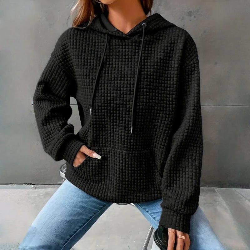 Women's Loose Fitting Hooded Long Sleeved Sweatshirt by GJG Denim