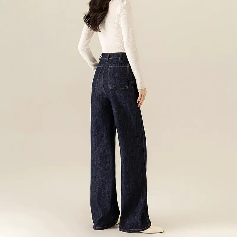 Yifei Womens Fade-Resistant Straight-Leg Denim Jeans by GJG Denim