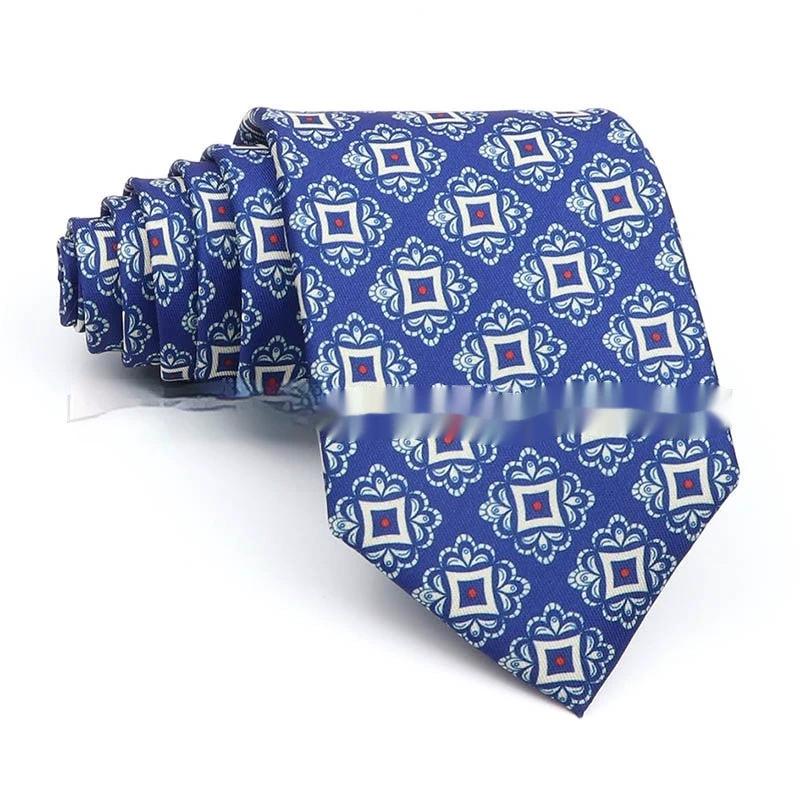 Business Polyester Men's Printed Tie by GJG Denim