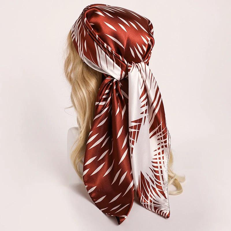 Nordic-striped Silk Scarf Same Style As The Influencers by GJG Denim