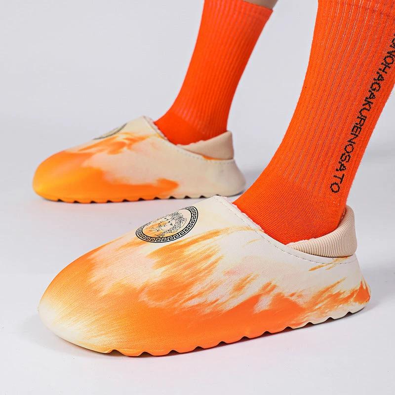 Men Waterproof Warm Cotton Slippers by GJG Denim
