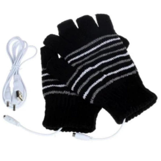 USB Heating Warmth Touch Screen Anti-drop Gloves For Men by GJG Denim