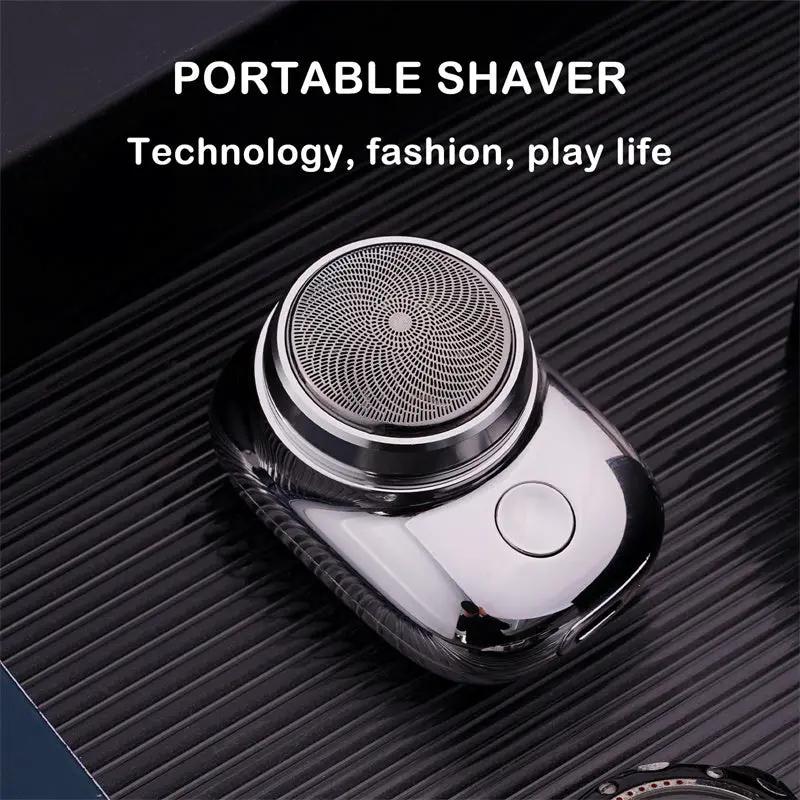 Mini Portable Face Cordless Shavers Rechargeable USB Electric Shaver Wet & Dry Painless Small Size Machine Shaving For Men by GJG Denim