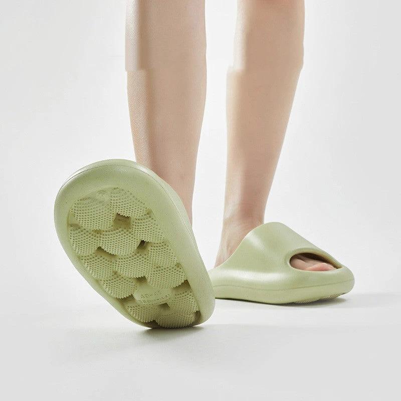 Ball Massage Sole Design Bathroom Slippers Women's House Shoes Indoor Non-Slip Floor Home Slippers Summer by GJG Denim