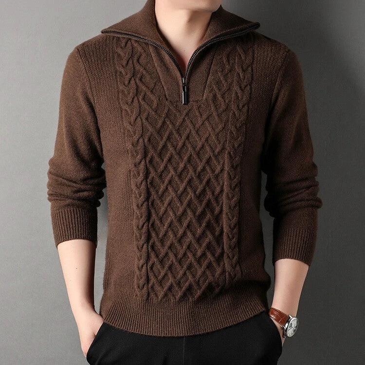 Knitwear Loose Fashionable Outerwear Men's Sweater by GJG Denim