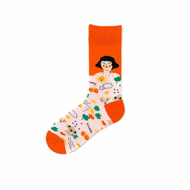 Men's Cotton Personality Socks by GJG Denim