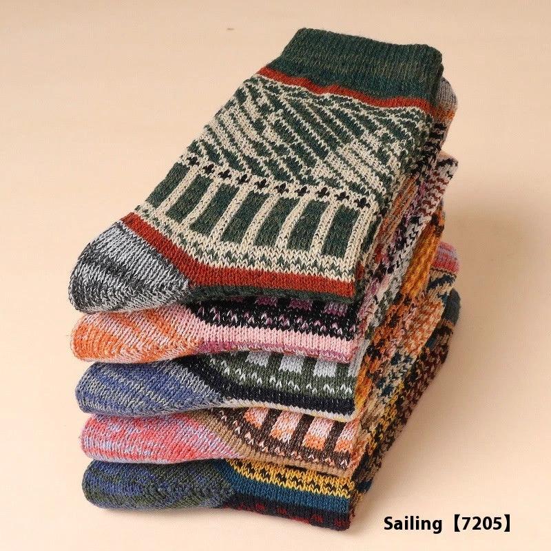 Men's 5-10 Pairs Retro Thick Socks by GJG Denim