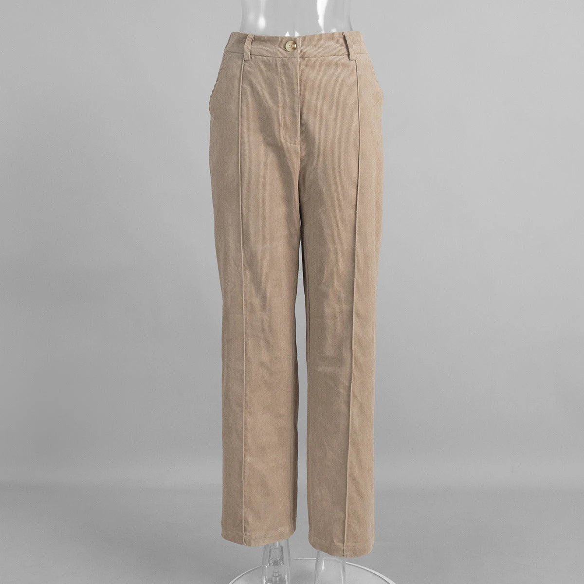 Womens Retro-Style Wide-Leg Loose-Fit Casual Trousers In American Style by GJG Denim