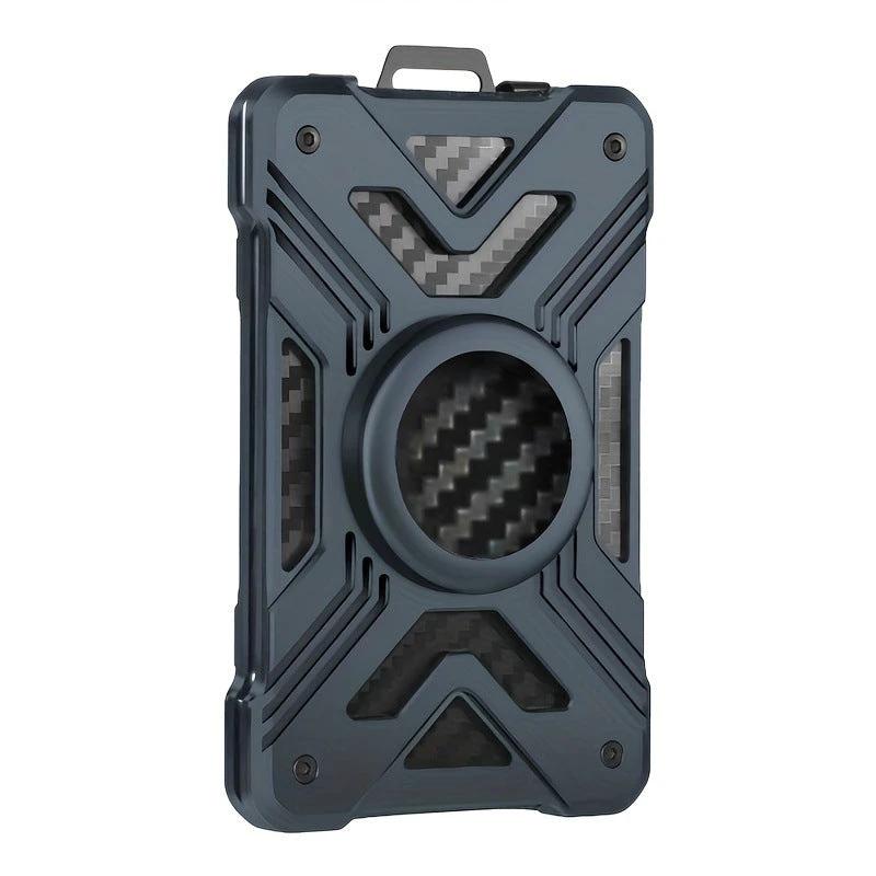 Card Holder Airtag Men's Tracker Case Carbon Fiber Credit Card Clip Wallet by GJG Denim