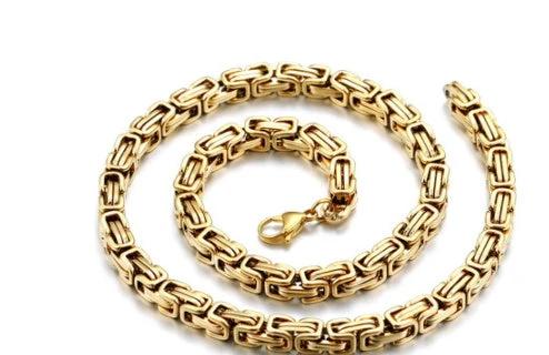 Men's Stainless Steel Trendy Necklace by GJG Denim