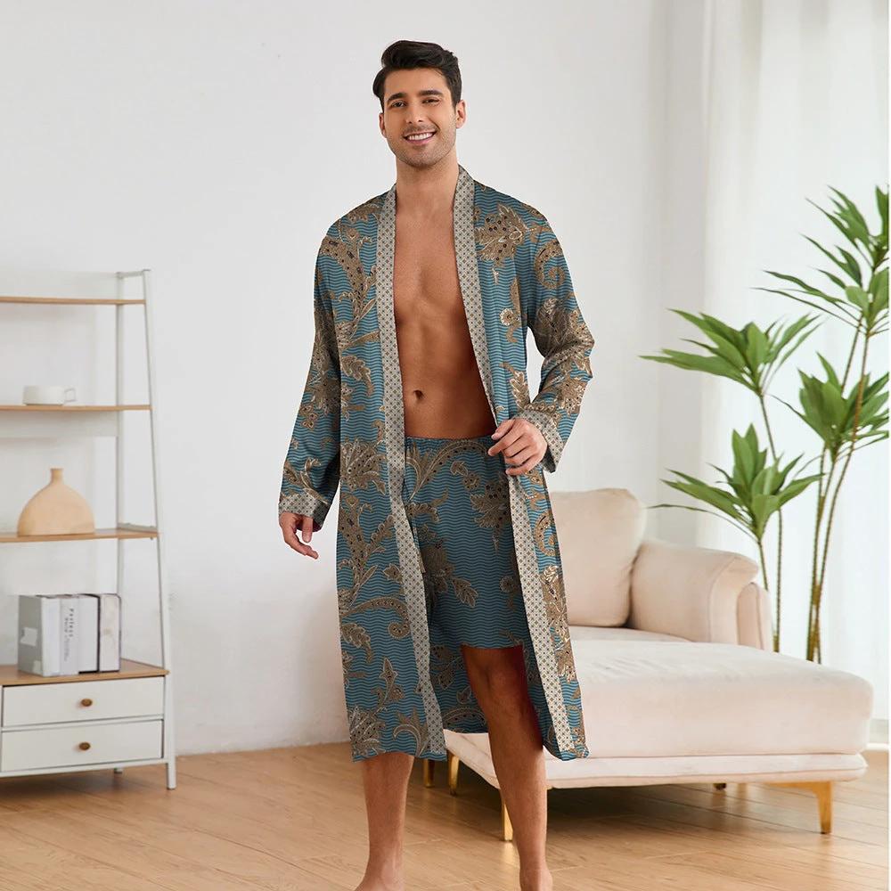 Men's Robe And Shorts Set by GJG Denim