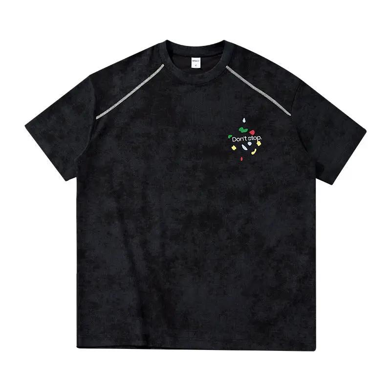 Men's Climbing Print Short-Sleeve T-Shirt by GJG Denim