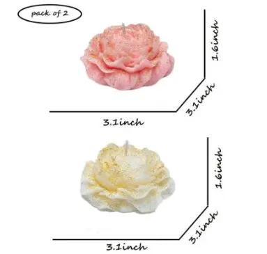 Low Temperature Candles Rose Flower Fragrance by GJG Denim