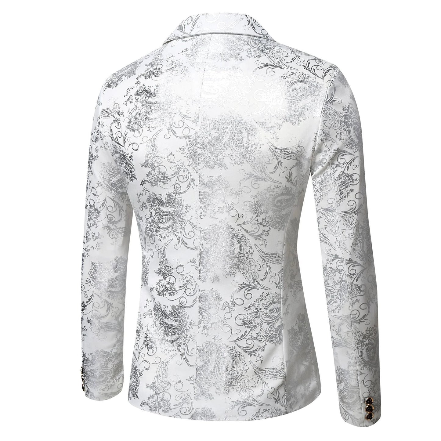 Autumn New Men's Slim Fit Casual Stage Performance Suit Jacket by GJG Denim