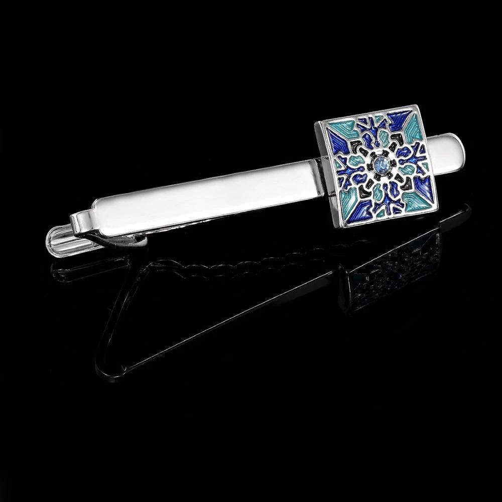 Men's Creative Blue Pattern Cufflinks Gift Box by GJG Denim