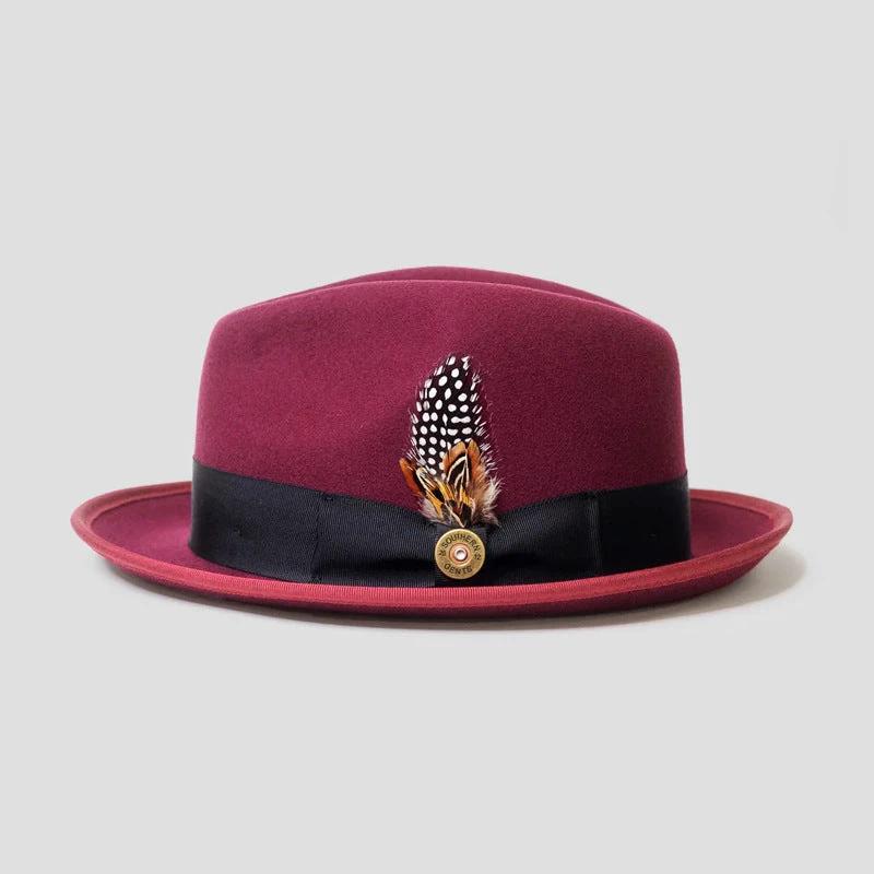 Fashion Bowknot Ribbon Sheep Felt Men's Hat by GJG Denim