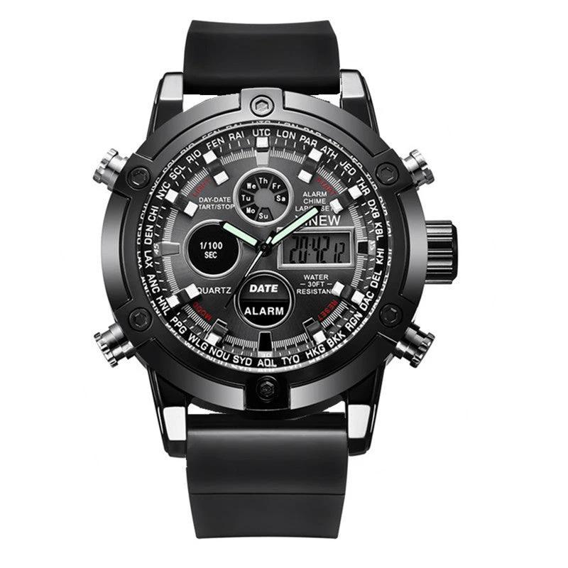 Men's Fashion Belt Multi-functional Watch by GJG Denim