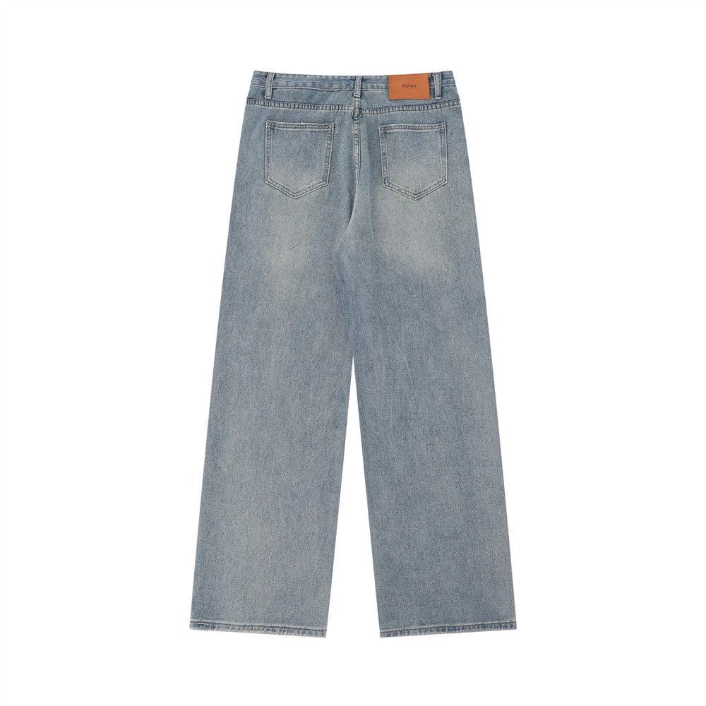 Fashion Straight Washed Jeans For Men by GJG Denim