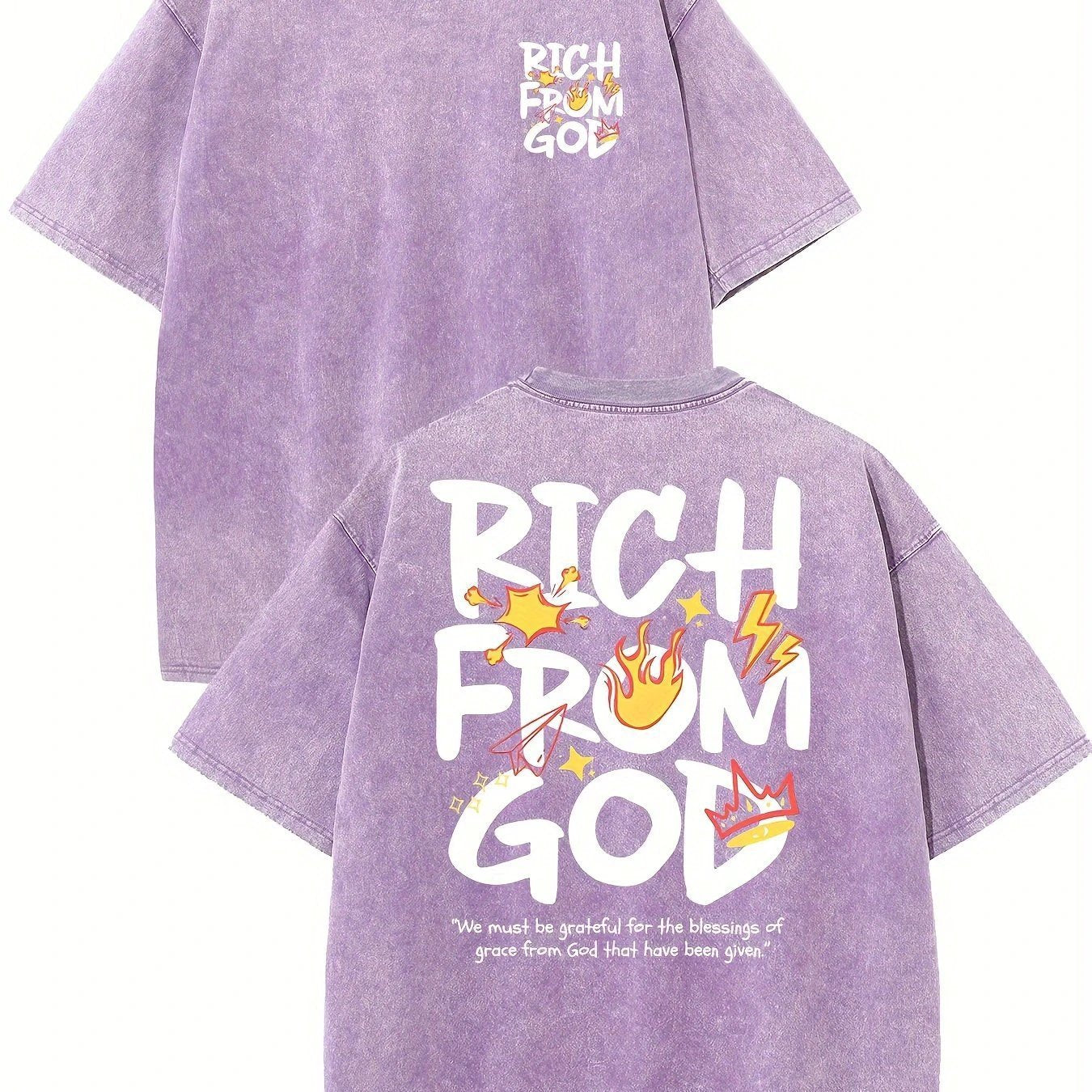 Men's Cotton Printed T-shirt In A Retro Style by GJG Denim