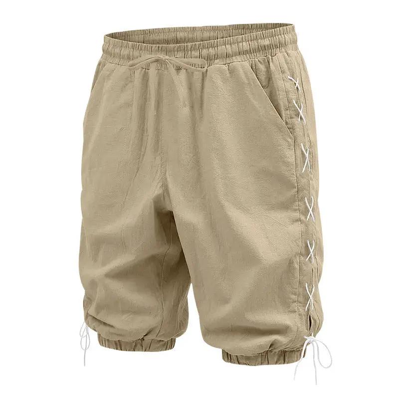 Men's Loose Casual Drawstring Shorts by GJG Denim