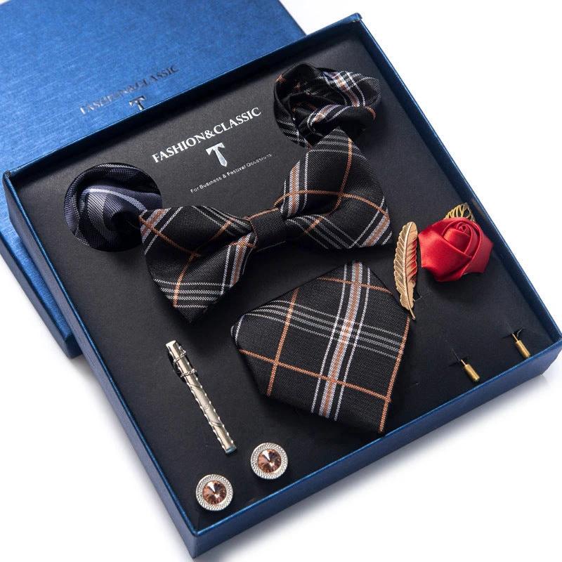 Men's 8-piece Tie Set by GJG Denim