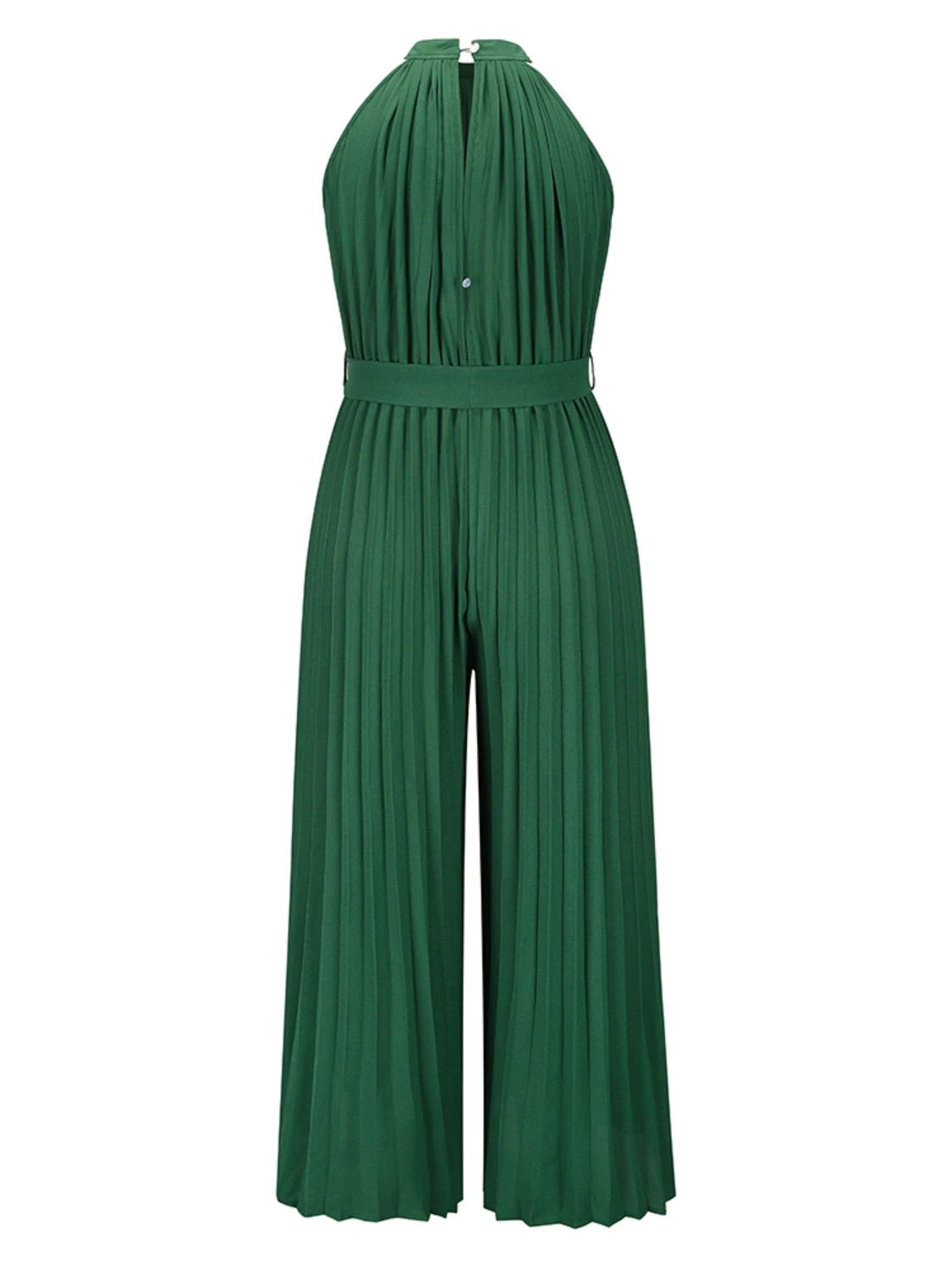 Cutout Tied Pleated Sleeveless Jumpsuit by Lady Ros