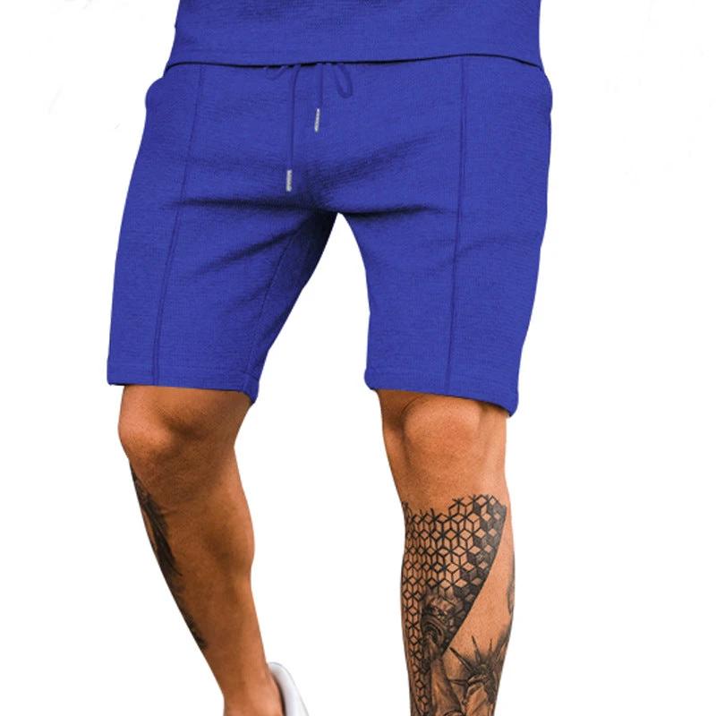 Solid Color Versatile Casual Five-point Shorts For Men by GJG Denim