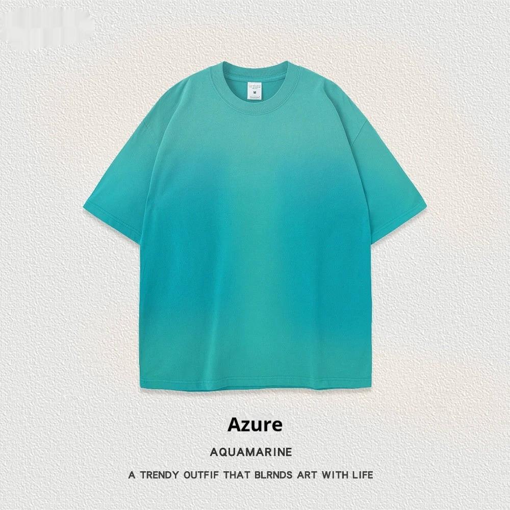 Retro Washed Short Sleeve Round Neck T-shirt by GJG Denim