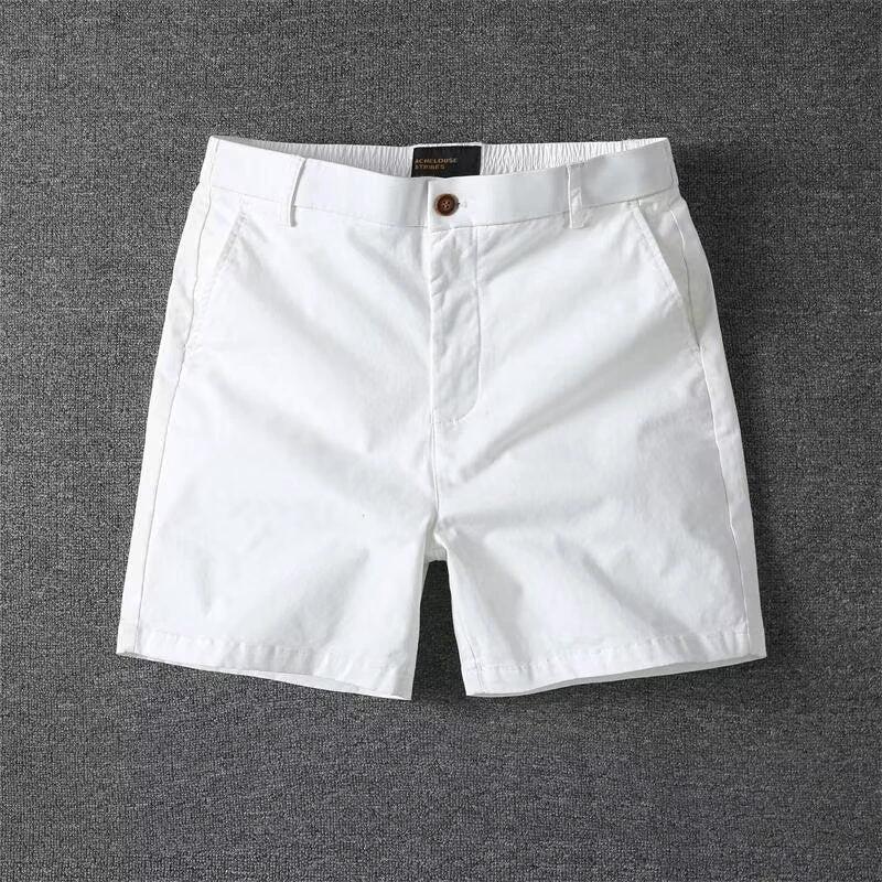 Men's Casual Slim Fit Straight Cargo Shorts by GJG Denim