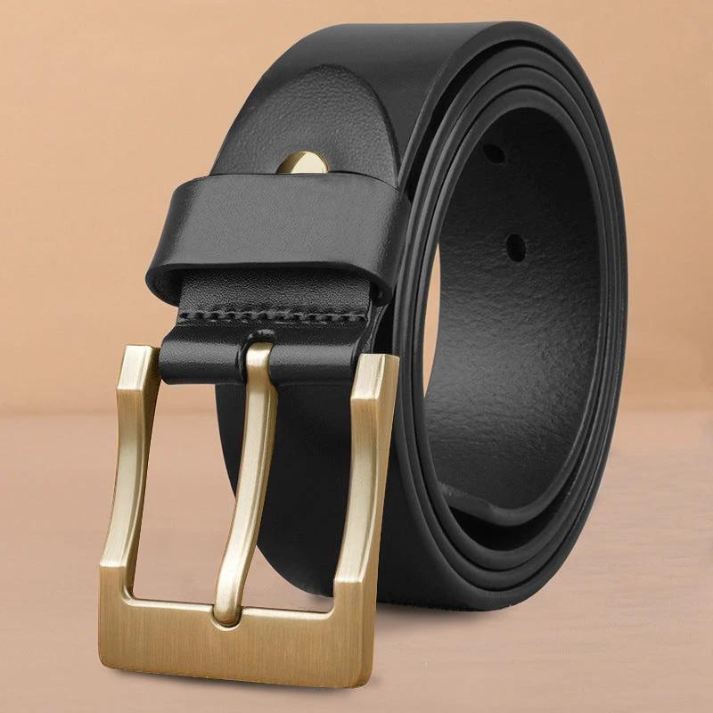 Men's Pin Buckle Business Casual Belt by GJG Denim