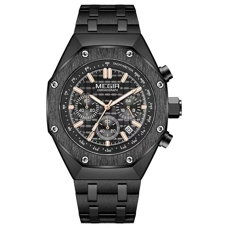 Men's Multifunctional Waterproof Quartz Watch by GJG Denim