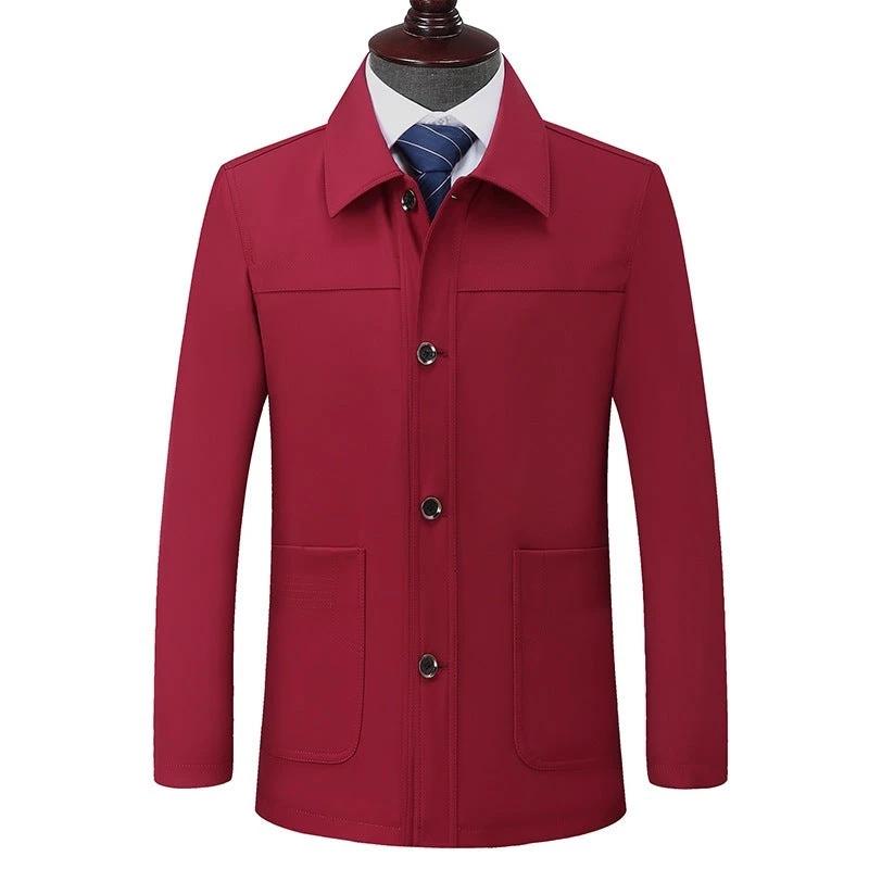 Men's Turn-down Collar Coat by GJG Denim