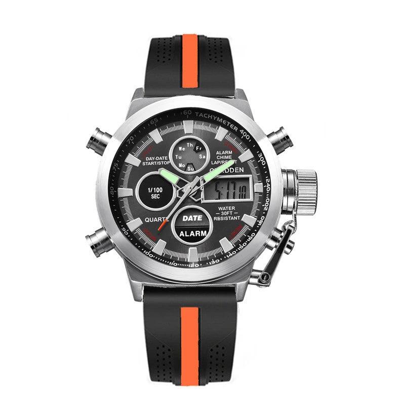 Men's Fashion Belt Multi-functional Watch by GJG Denim