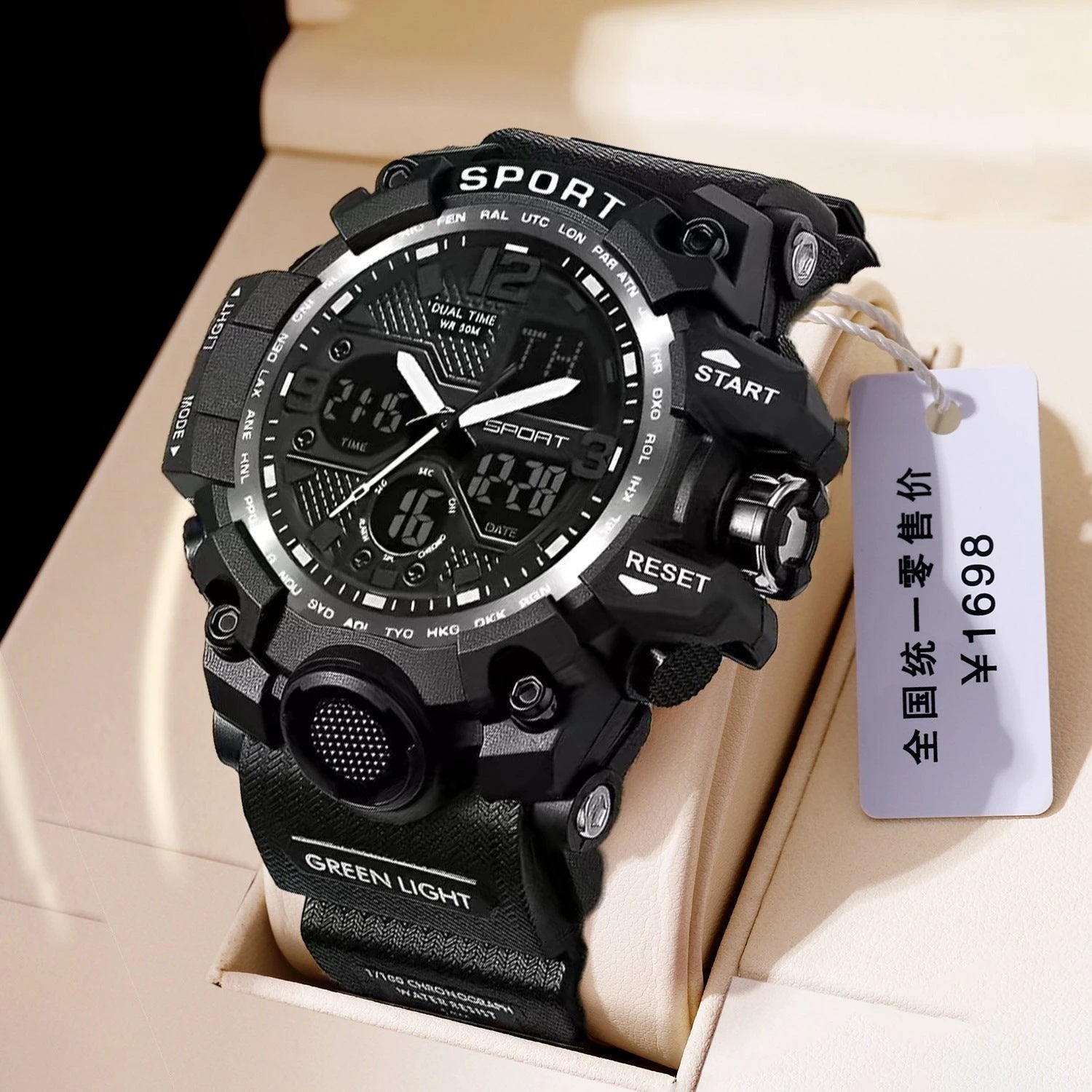 Men's Luminous Cross-border Electronic Watch by GJG Denim