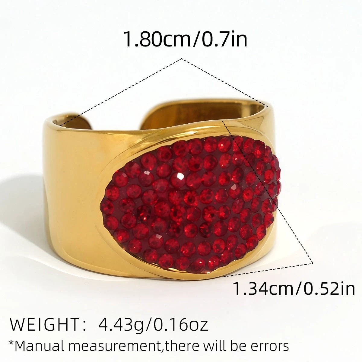 Retro Titanium Steel Ring Niche High-End Square Zircon Stainless Steel Jewelry Cross-Border Hot-Selling by GJG Denim