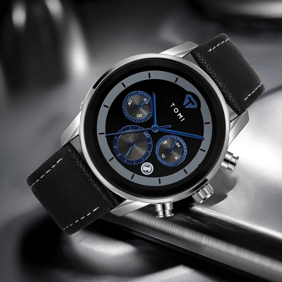 Men's Quartz Watch Gift Set by GJG Denim